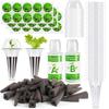 166pcs  Pods Kits Reusable Hydroponics Pods Set Indoor Hydroponics Growing System with Labels Grow Basket Growth Sponges