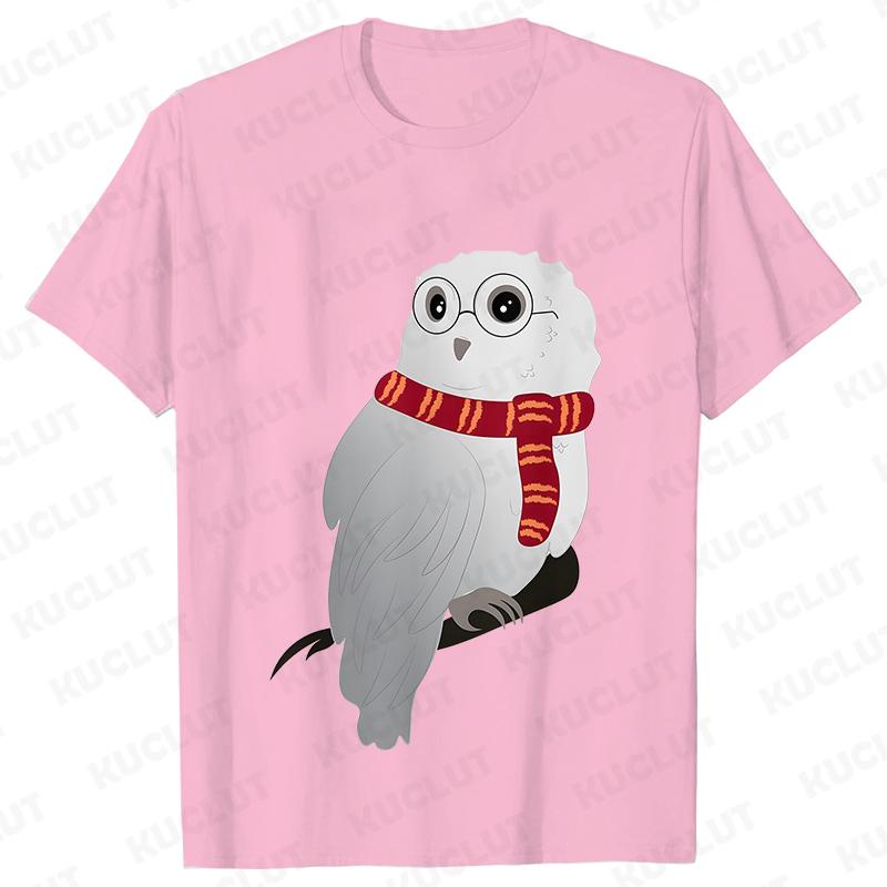 

Милая футболка с котами Поттера для женщин, модная футболка унисекс больших размеров, футболка Харадзюку с коротким рукавом, топ, футболки с круглым вырезом, подарок для мамы, женская одежда 4XL