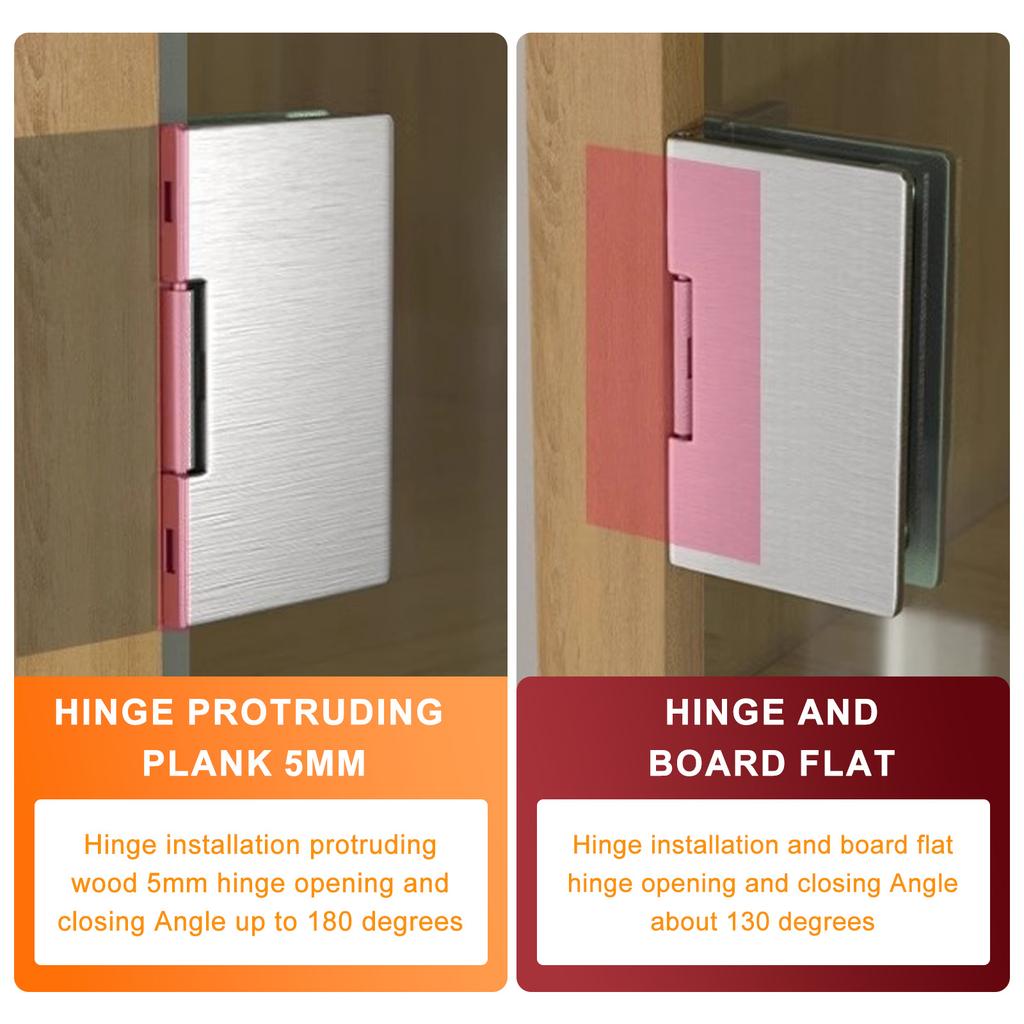 Hydraulický čtvercový pant pro skleněné dveře Hladký tichý chod a moderní designy Dveřní panty Interiérový design Panty pro domov