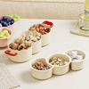 Pack of 1 Removable Drain Basket Fruit Bowl Double Layer Design for Hygienic Storage Snacks and Fruits PP Plastic