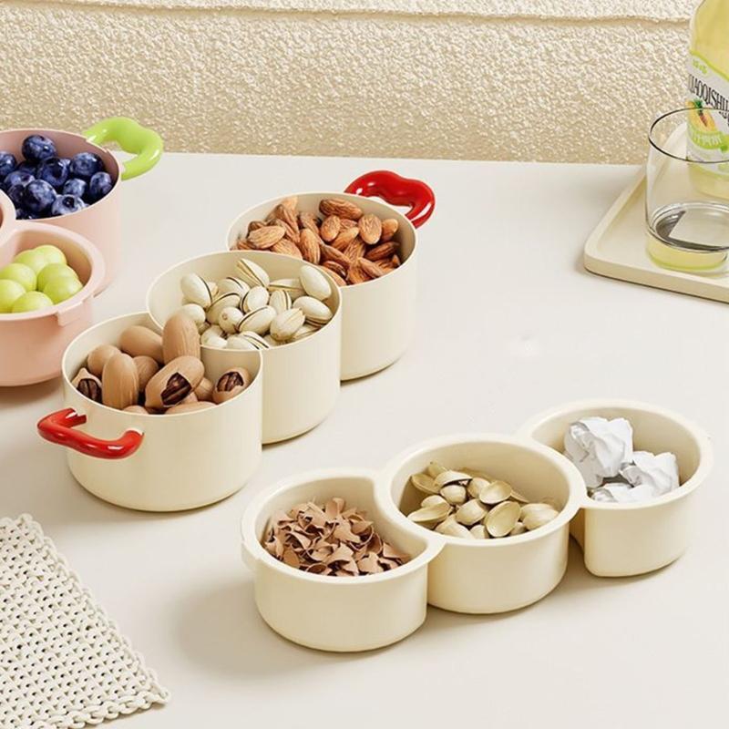 Pack of 1 Removable Drain Basket Fruit Bowl Double Layer Design for Hygienic Storage Snacks and Fruits PP Plastic