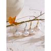 Eetit Simulated Pearls Chic Dangle Earrings for Women Prevent Allergy Stainless Steel Daily Jewelry High Quality