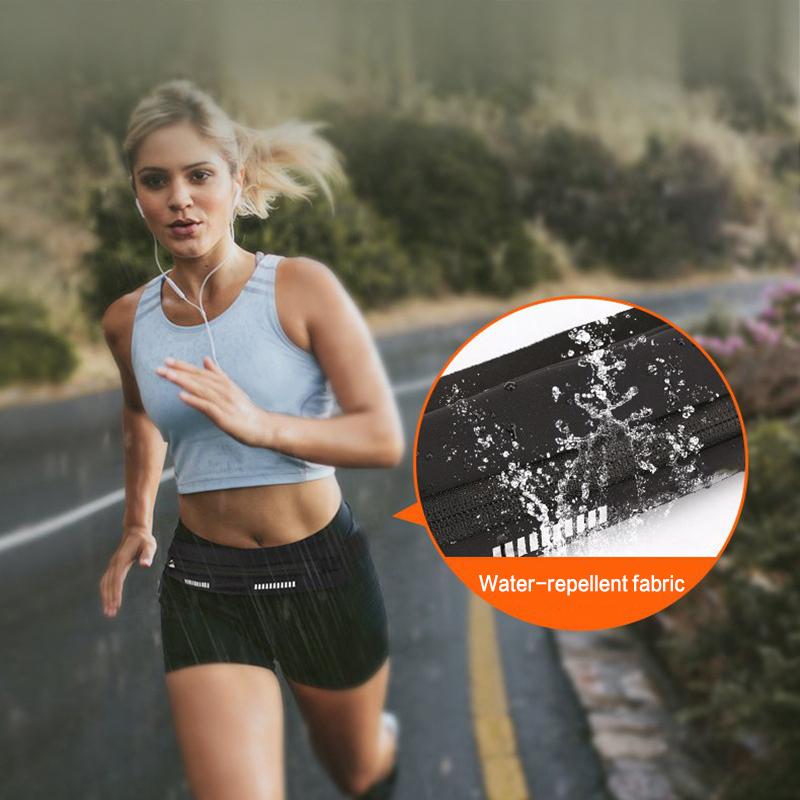 Elastic Invisible Foldable Running Waist Bag With Large Capacity For Sports And Fitness Discreet Portable Storage Solution 1Pc