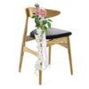 Wedding Chair Back Flower Artificial Lifelike Full Shape Rich Layers Elegant Rose Wedding Party Chair Back Decoration