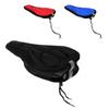3D Saddle Cover Bike Seat Cushion with Reflective Strap Cycling Parts - Black, as described
