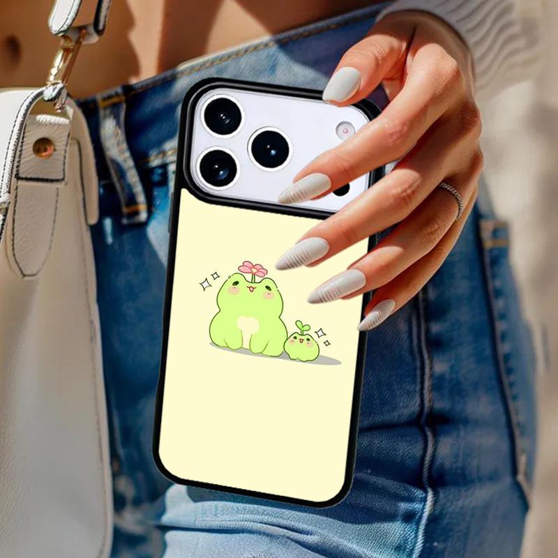 Animal Frog Phone Case For iPhone 17 Air 14 15 13 12 Max Cover For Apple 14 15 16 16e 11 Pro Max Plus Coque