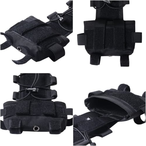 T.D.Well Airsoft Helmet Pouch, Battery Pouch, Tactical Helmet Pouch, Airsoft, Military (Black)