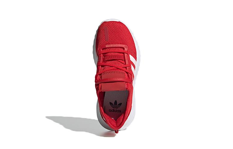 adidas Originals U_Path Run Low Top Breathable Kids Lifestyle Shoes Red White Children Aged 3 7 Years Old FW0437