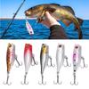 5pcs with 3D Eyes Topwater Popper Lures with Rolling Steel Balls Fishing Lures Saltwater Fishing