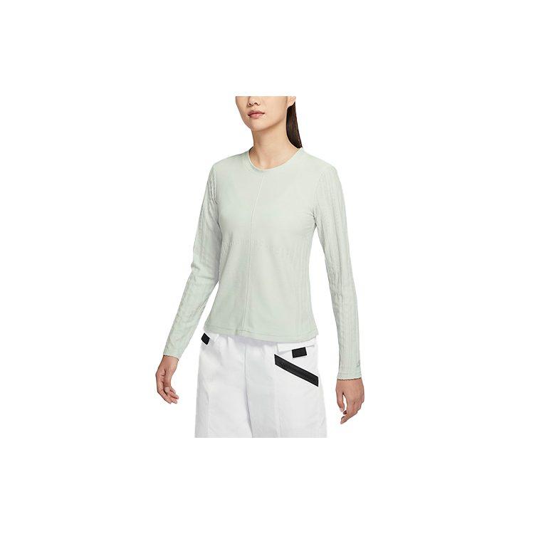 Nike Dri FIT Sport T Shirt Women's Pumice Gray Green DM6165-034