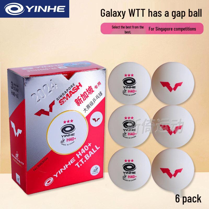 Galaxy Platinum Seamless 3-Star WTT Мячи для настольного тенниса 40+ Прочные Красные