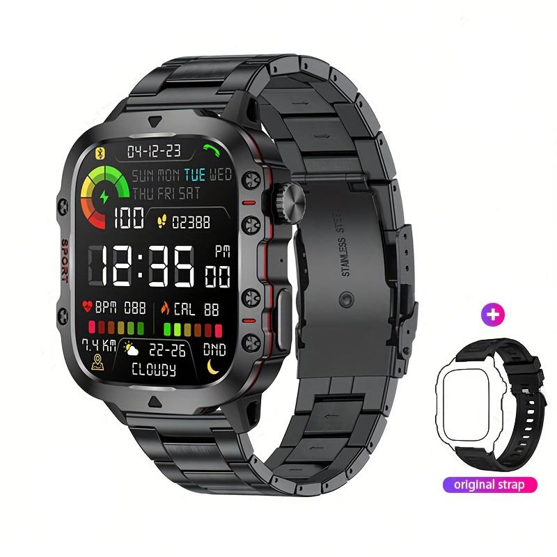 2024 Smart Watch 1.96 Inch Large Screen HD Bluetooth Call SOS Voice Assistant Men Women Smartwatch Sports Fitness Tracker
