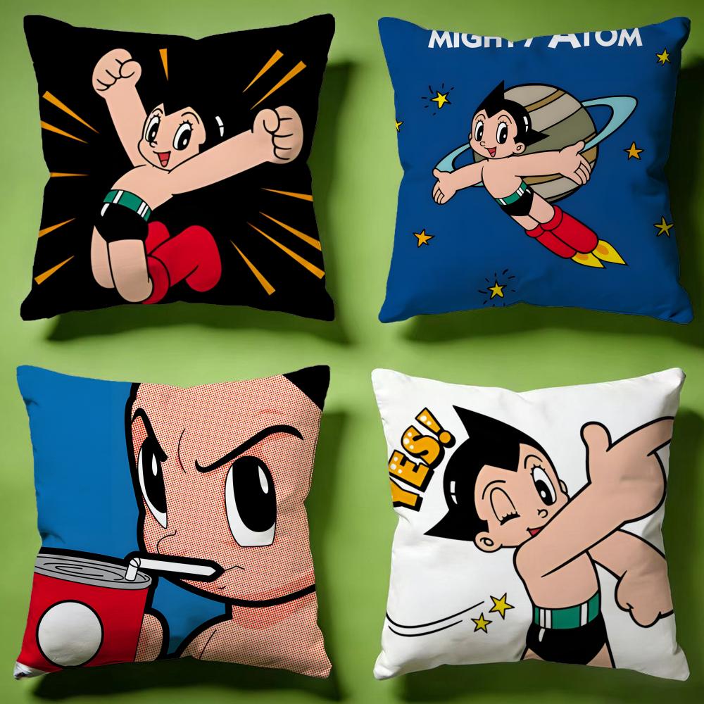 Hot A Astro Boying Cushion Cover Versatile DoubleSided Pillow Case Fit for Sofa Bed Car Daily Decor