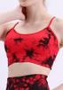Seamless Tie-Dye Yoga Sports Bra with Stylish Back Design