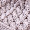 Pom Pom Hat in Matching Style for Parent Children Knitted Caps in Solid Color