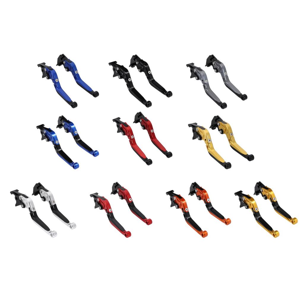Nakira Brake and Clutch Lever Set for and GSXR and GSX250R, V-Strom250, GSR250, (Red Black)