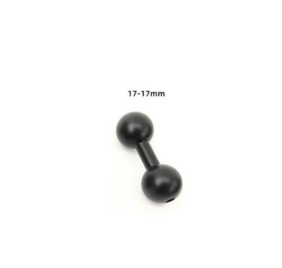 Aluminum Motorcycle Phone Mount: 20mm to 17mm Ball Head Adapter