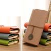 Vintage Stock Notebook Customizable Tied Tri-Fold Notepad Student Notebook Travel Card Cover Stamping Book Origin China