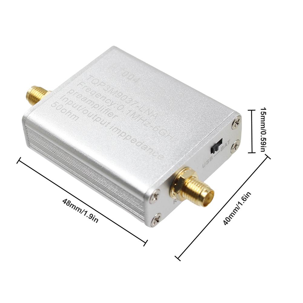 HT004 100K-6GHz Low Noise Amplifier 20dB High Gain Preamplifier for RF & SDR