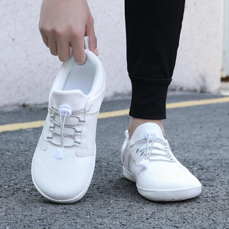 Barfußschuhe für Herren, Freizeitschuhe mit breiter Handfläche, breiter Kopf, Sportschuhe für Damen, weiße Freizeitschuhe für Yoga und Fitness, große Größe