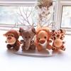 Tiger Elephant Monkey Stuffed Animal Toy Stuffed Doll Keychain Animal Plush Toy Plush Keychain