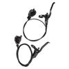 Hydraulic Disc Brake Set Aluminum Alloy 4 Piston Front and Rear Bilateral Hydraulic Brake for Mountain Bike