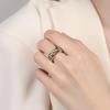 Retro Pixiu 999 Sterling Silver Open Ring: Stylish Wealth & Luck Charm for Men and Women