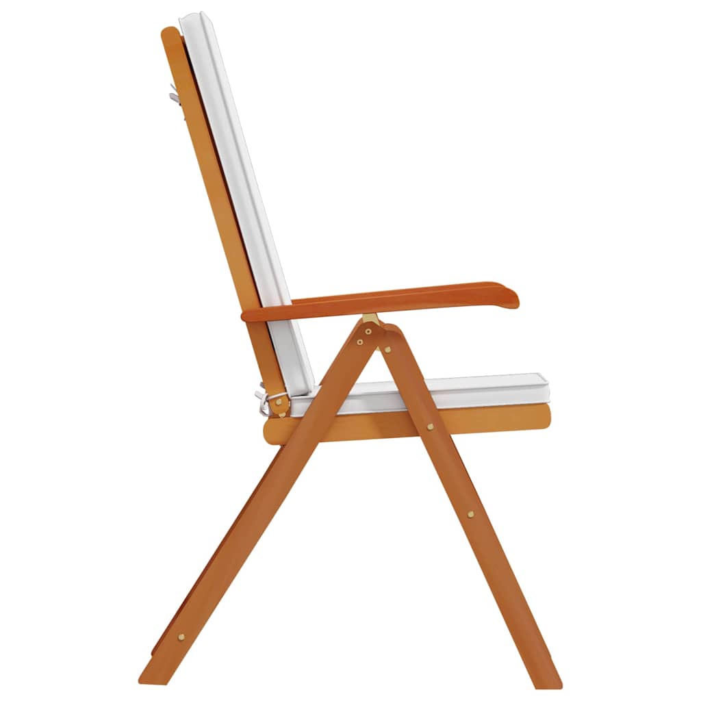 Garden Chair 6 Pcs Brown and White 57 X 71.5 X 104 Cm