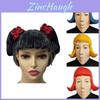 Peruca de Látex de Halloween com Penteado Bob Colorido Para Cosplay e Festas a Fantasia
