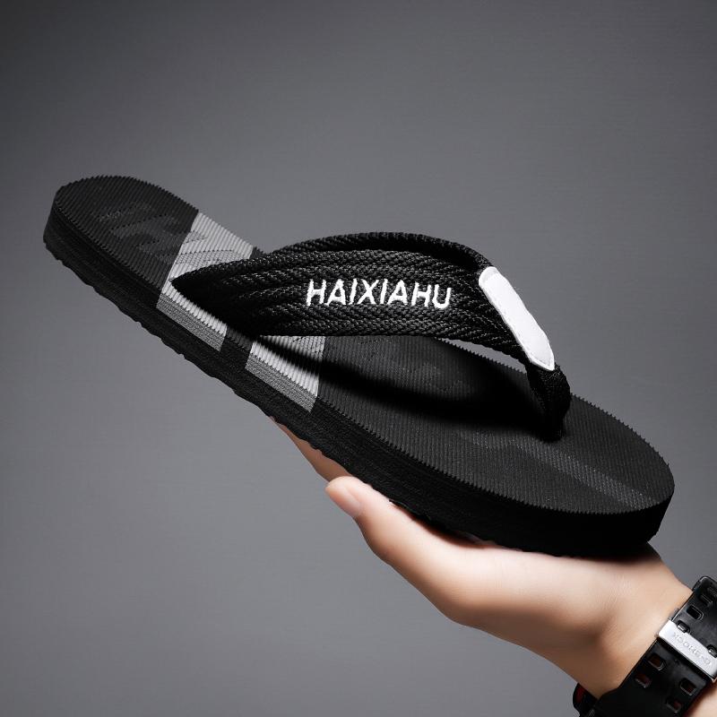 Fashion 2024 Summer New Men's Flat Sandals Fashion Comfortable Non-slip Beach Flip-flops Light Casual Men's Shoes Family Shoes