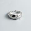 925 Sterling Silber Ringe für Damen Paar Minimalistisch Handgefertigt Einfacher Stern Zirkon Ring Feiner Schmuck Geschenk Verhindert Allergie