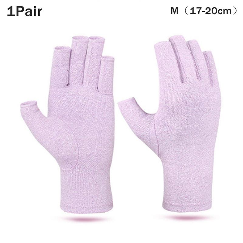 Therapy Compression Arthritis Gloves for Men Half-Finger Wrist Support Hand Joint Pain Relief Health Care Compression Gloves
