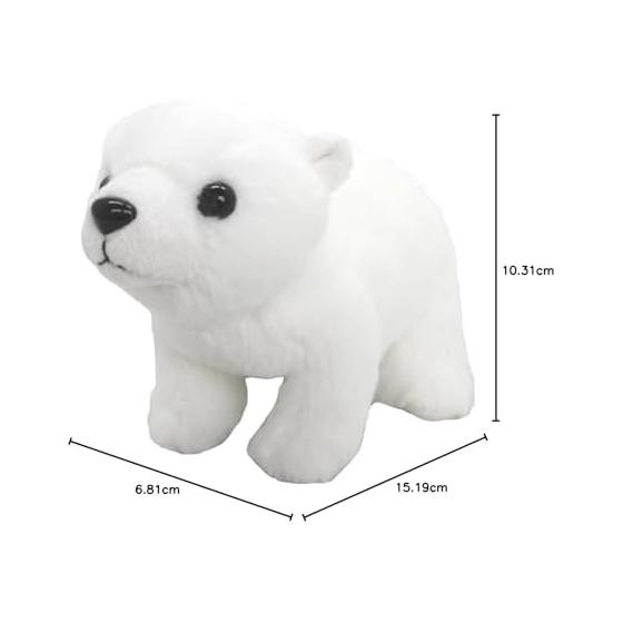 Sanei Boeki Original Plush Pururun Marine Polar Bear W5 x D13 x H8.5cm Animal