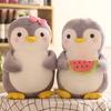 Cute Penguin Hugging Fruit Plush Stuffed Doll Kids Toy Home Decor Valentine Gift