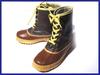Canada Made Vintage//Leather Snow Boots/4/21.0-22.0/Brown/With Inner Liner