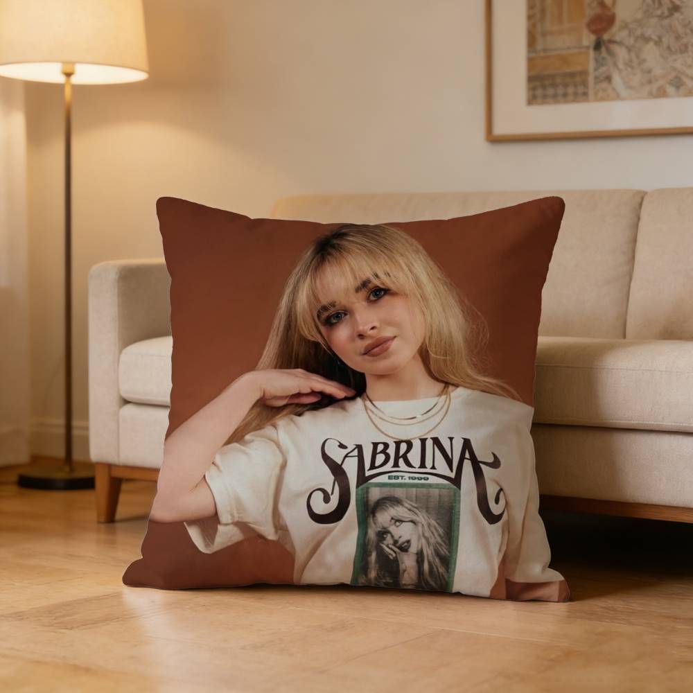 SSabrina Carpenter Pillow Case for Sofa Living Room Home Office Decor Protective Cover