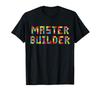 MASTER BUILDER Fun Building Blocks Toys for Kids Gift T-shirt
