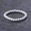 14cm White Itoigawa Natural Jadeite Japanese National Jomon Power Stone Jadeite Workshop Special Paulownia Wood Quality Guarantee ABR0893 (6mm Beads,