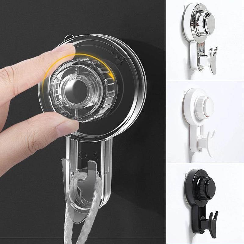 Powerful Suction Cup Hook Wall Hanging Non-Marking Small Hook Household Bathroom Kitchen Free Punching Lockable Sticky Hanger