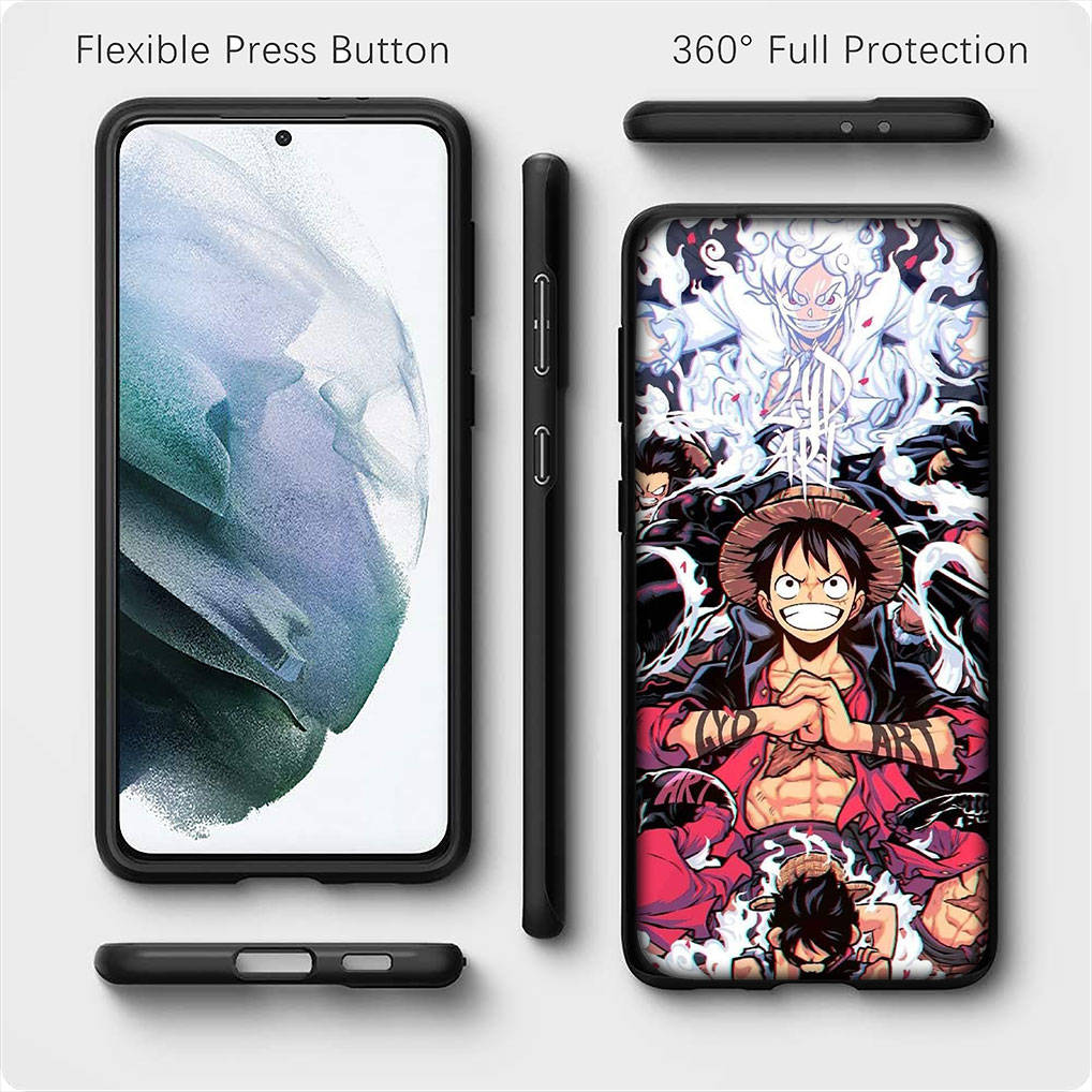 Pro Samsung Galaxy S24 S23 iPhone 16 15 14 Xiaomi Redmi Note 13 12 11 Plus 9 Pro Max X XR Pouzdro na telefon Kreslený Luffy Gear 5 One Piece OPPO Huawei Kryt