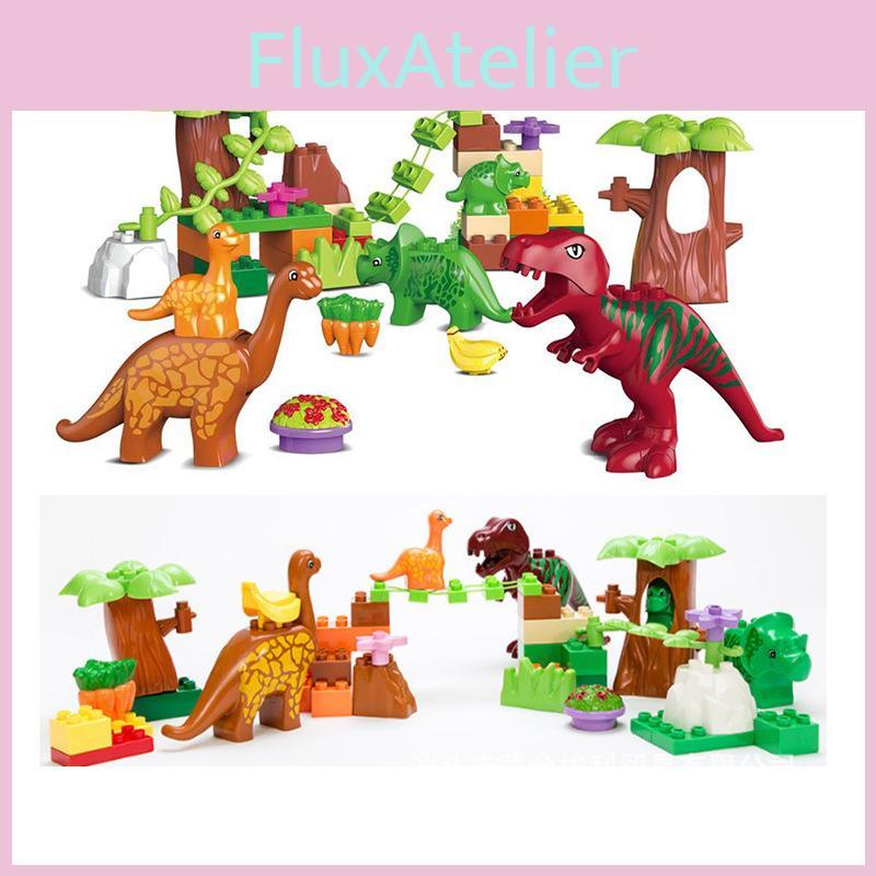 40pcs Paradise Dinosaur Themed Assembly Building Blocks Set Children Toys Puzzle