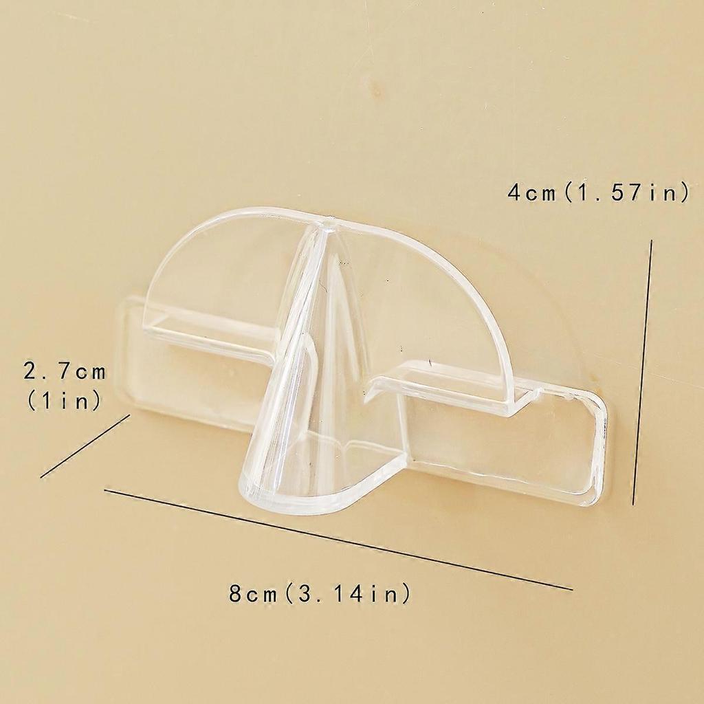 1/2/4/6/8-pack Glasses Storage Rack, Wall-Mounted Sunglasses Storage Rack, Wall, Home Decoration (Transparent Color)