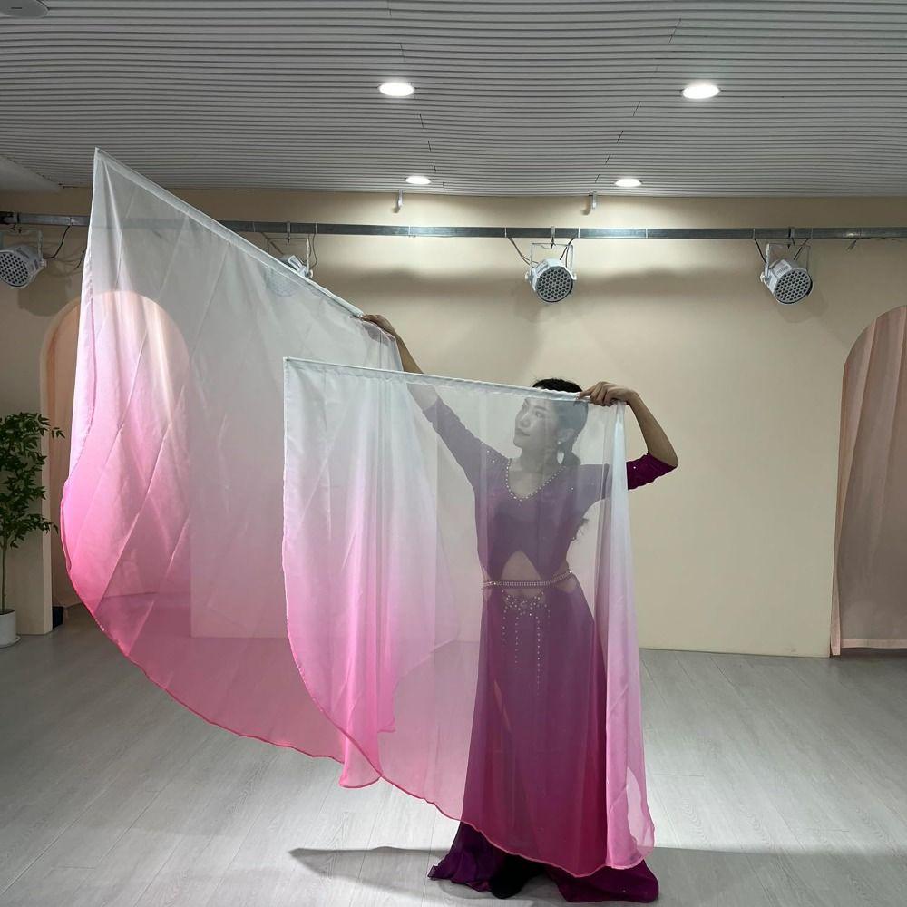 with Telescopic Sticks Belly Dance Accessories Props Scalable Rods Colorful Scarves Flag