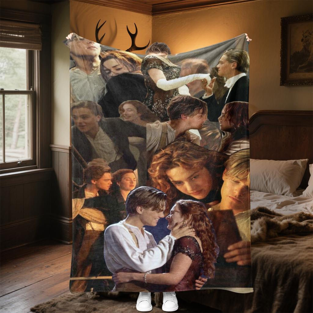 Titanic  Plush Blanket Soft Comfortable All Seasons Blanket Sofa Office Naps Blanket Outdoor Travel Throw Perfect Gift