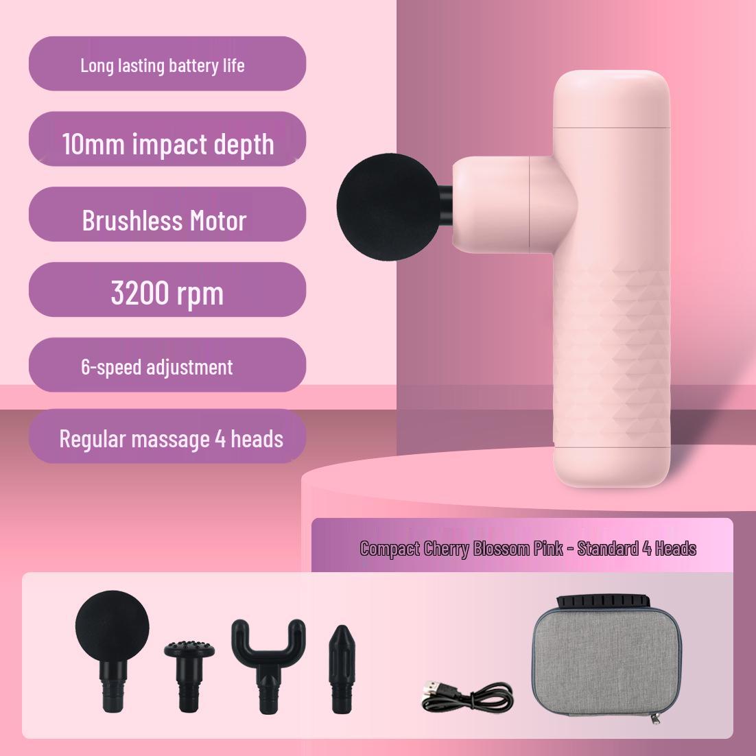 Mini Electric Percussion Muscle Massager - Portable Pocket Fascia Gun