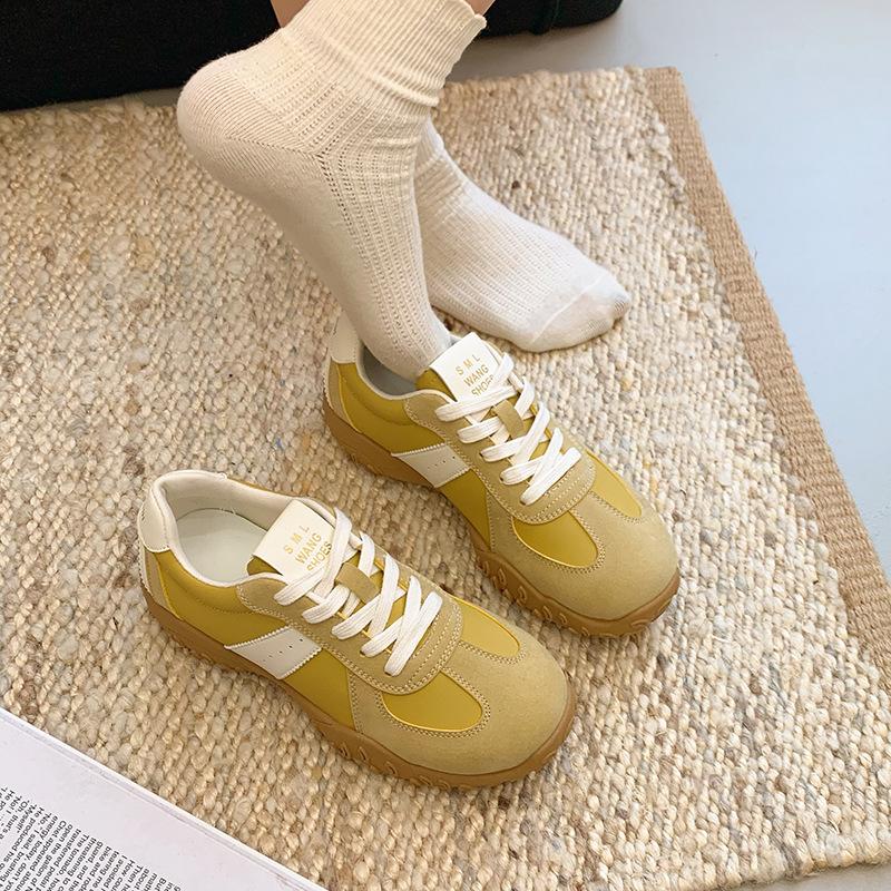 

Casual versatile women s 2025 spring new retro platform tire sole sports ballet women s shoes 40 жёлтый