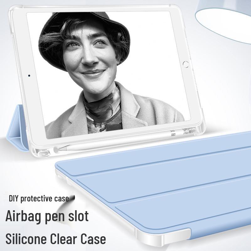 Funda para iPad de 10,2 pulgadas Air 4/5: Funda de cuero a prueba de caídas con ranura para bolígrafo para Pro 11 y Mini 6