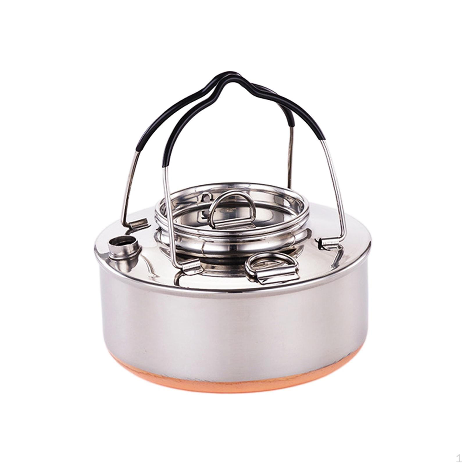 

Backpacking Kettle for Boiling Water Teapot Ideal Yard and Hiking Activities 0.9L