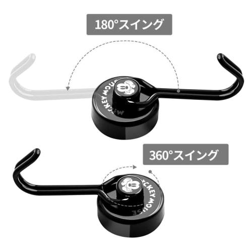 Set of 4 Mickey Mouse Magnetic Hooks, Stainless Steel, Rustproof and Waterproof, 15kg Vertical Load Capacity, for Storage, Entryway, Refrigerator, Kit