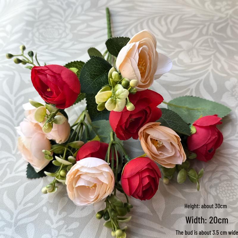 Artificial Wedding Bouquet: Rose & Chrysanthemum Ornament